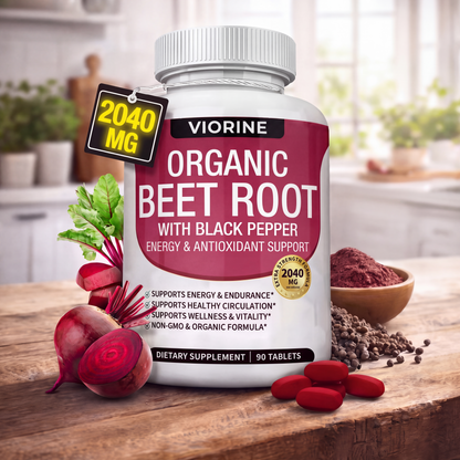Viorine Organic Beet Root with Black Pepper