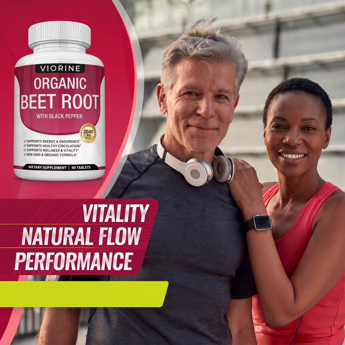 Viorine Organic Beet Root with Black Pepper